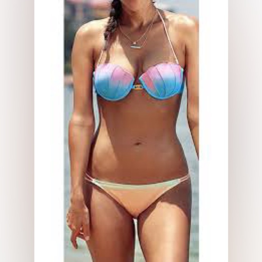 Ombre Clam Shell Mermaid Bikini Set